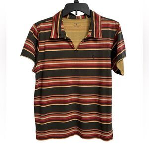 Vintage Patagonia Polo Style Shirt Rhythm Collection Men's Sz S Striped Altered